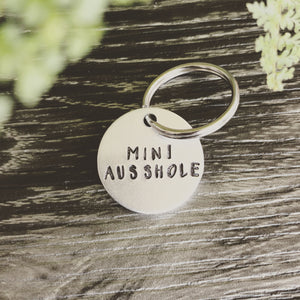 Mini ausshole - dog tag