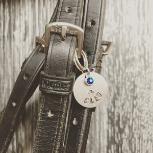 Personalized horse bridle charm