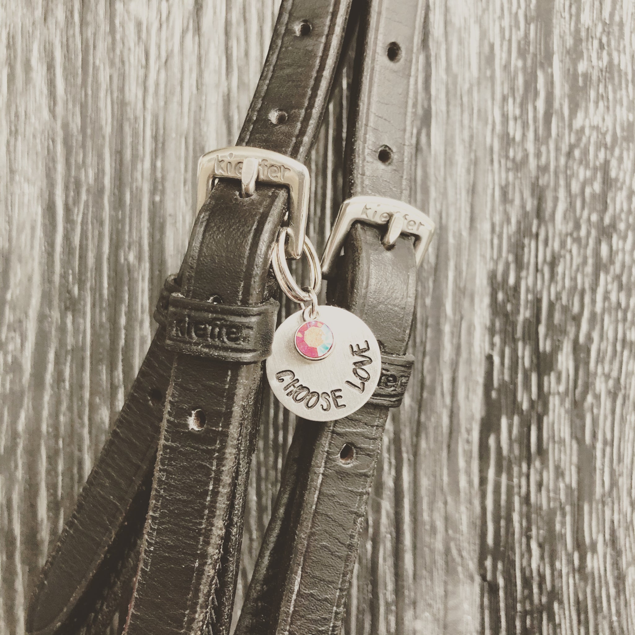 Choose love horse bridle charm