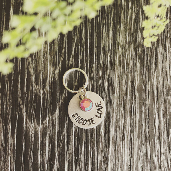 Choose love horse bridle charm