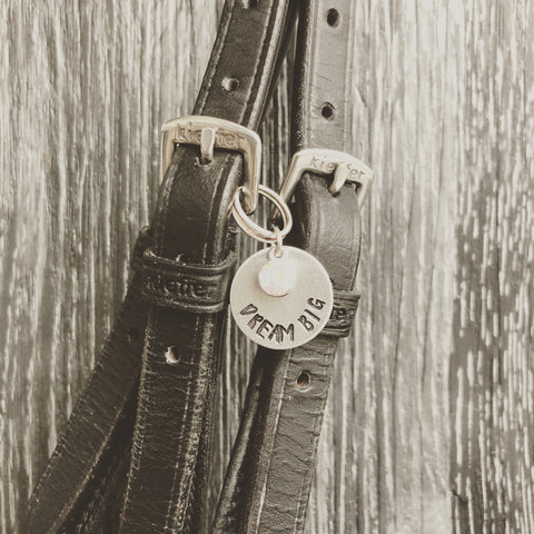 Dream big horse bridle charm